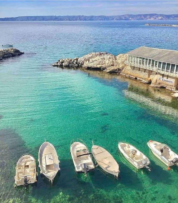 マルセイユ Vallon Des Auffes : Le Cabanon De Mireilleヴィラ エクステリア 写真